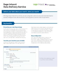 Data Delivery Service Datasheet