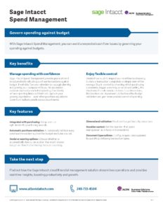 Spend Management Datasheet