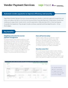 Vendor Payment Services Datasheet