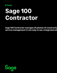 Sage 100 Contractor Use Cases by Job Function