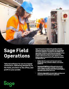 Sage Field Operations Brochure